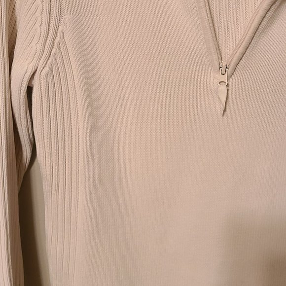 Ivory Ribbed Pullover Shirt - Picture 3 of 4